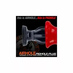 Oxballs Plug à Ailettes AIRHOLE Red -Poppers et Leather Cleaners Soldes plug airhole finned red 4