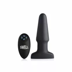 Swell Plug Anal Vibrant Gonflable Telecommandé 10X -Poppers et Leather Cleaners Soldes plug anal vibrant gonflable telecommande 10x 2