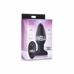 Swell Plug Anal Vibrant Gonflable Telecommandé 10X -Poppers et Leather Cleaners Soldes plug anal vibrant gonflable telecommande 10x 4