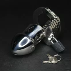 DARK-LINE PRISON BIRD Cage De Chasteté Ajustable 7 DARK-LINE PRISON BIRD Cage De Chasteté Ajustable -Poppers et Leather Cleaners Soldes prison bird cage de chastete ajustable 2