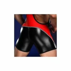 MR-S-LEATHER Reflector Backzip Singlet -Poppers et Leather Cleaners Soldes reflector backzip singlet 6