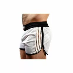 ATTACK MEN Short VIPER WHITE -Poppers et Leather Cleaners Soldes short viper blanc 4