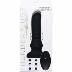 XR Brands Silicone Vibrating & Thrusting Plug Télécommandé -Poppers et Leather Cleaners Soldes silicone vibrating thrusting plug telecommande 4