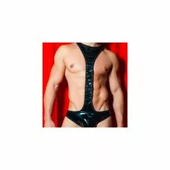 ATTACK MEN Singlet Choker Noir -Poppers et Leather Cleaners Soldes singlet choker noir 2