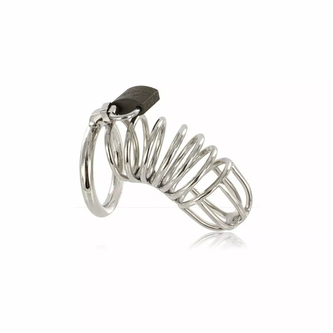 DARK-LINE SPIRAL Cage De Chasteté Acier 3 DARK-LINE SPIRAL Cage De Chasteté Acier