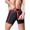 CellBlock13 STALLION ZIPPER Zipper Neo Shorts Avec C-RING Rouge -Poppers et Leather Cleaners Soldes stallion zipper short neoprene avec c ring 4