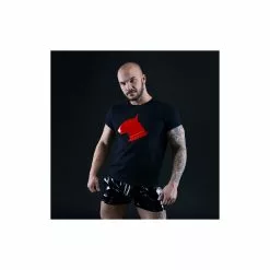 BULL UFG T-Shirt Pit Bull Logo Rouge -Poppers et Leather Cleaners Soldes t shirt pit bull logo rouge 9