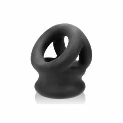 Oxballs Tri-Squeeze Ball-stretch Sling Noir -Poppers et Leather Cleaners Soldes tri squeeze ball stretch sling noir 2