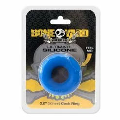 Boneyard Ultimate Cockring Silicone Bleu -Poppers et Leather Cleaners Soldes ultimate cockring silicone bleu 5