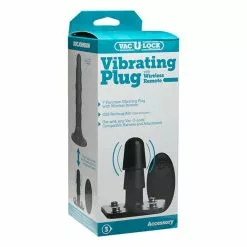 Shots Vibrating Plug With Wireless Remote Black
